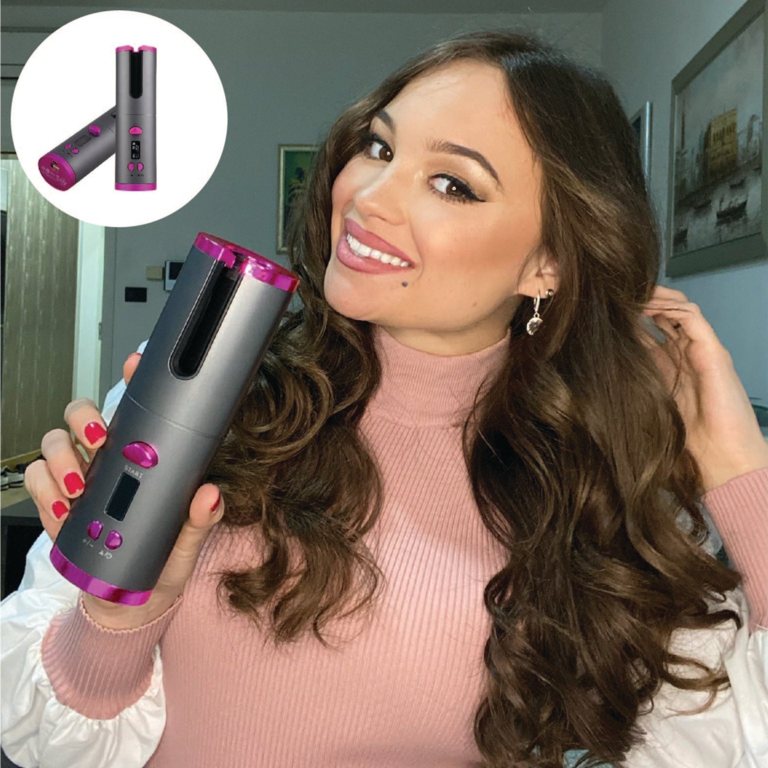Rizador de pelo automático | GlowUp PRO™